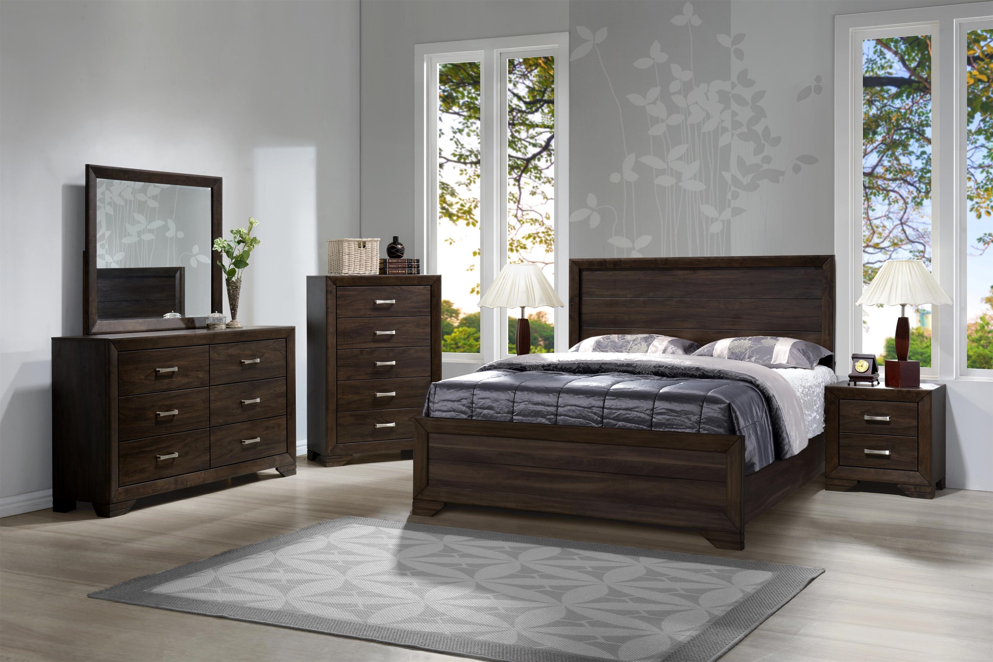Bernards Asheville Mango 1030 Q Bedroom Group Asheville Mango Queen